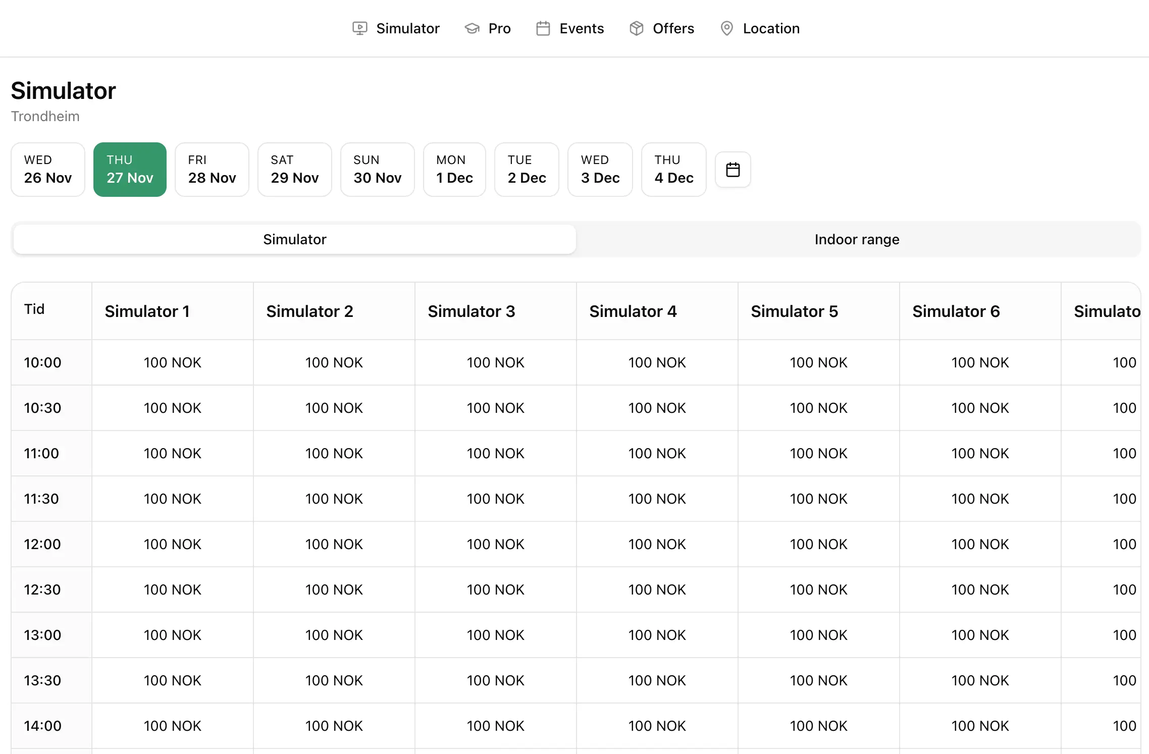 Live Booking Demo Preview